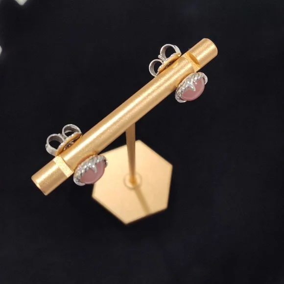 David Yurman Chatelaine Guava Quartz Stud Earrings - Picture 7 of 13